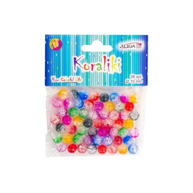 Aliga Koraliki plastikowe 10mm 56 szt