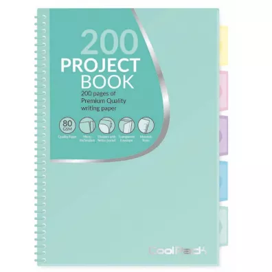 Koozeszyt A4 PP pastel Mita 02886 CoolPack kratka 100 kartek