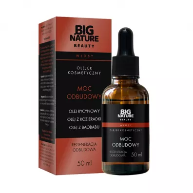 Big Nature Olejek do w�os�w regeneracja Moc Odbudowy (olej z kozieradki, baobabu, rycynowy) 50 ml