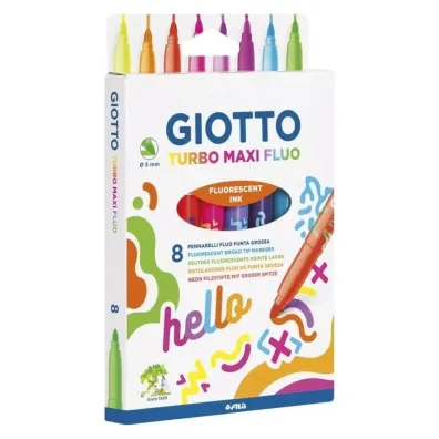 Giotto Pisaki Turbo Maxi Fluo 8 kolor�w