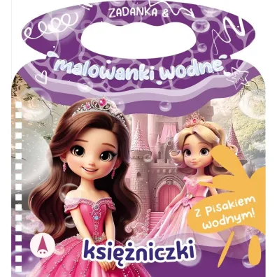 Malowanka 200X140  Zadanka & malowanki wodne. Ksi�niczki  PISAK SKRZAT 980652