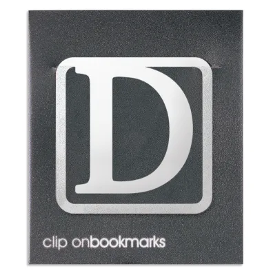 If Metalowa zak�adka - Litera D Clip-on
