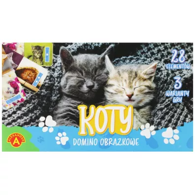 Domino obrazkowe. Koty Alexander