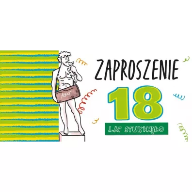 Henry Zaproszenie Urodziny 18 Ch�opak 5 szt.