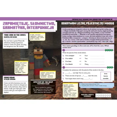 Minecraft. J�zyk angielski. Megazadania 7+