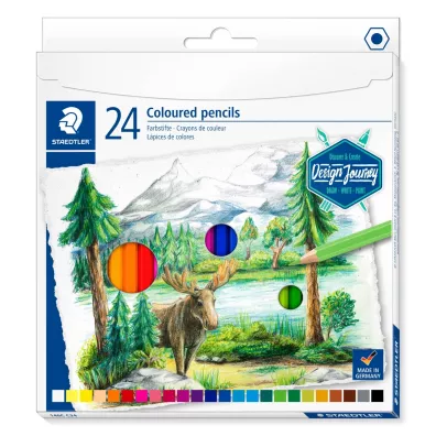 Staedtler Kredki o��wkowe Design Journey, sze�ciok�tne 24 szt.