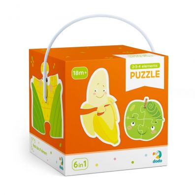 Puzzle 2-3-4 el. Owoce i warzywa Dodo