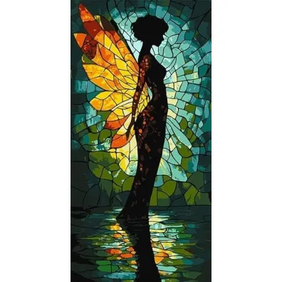 Ideyka Malowanie po numerach - Witra�owy anio� 40x80cm