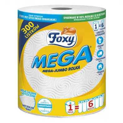 Foxy R�cznik papierowy Mega Jumbo 2-warstwowy