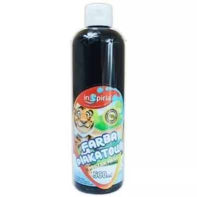 InSpiria Farba plakatowa czarna 500 ml
