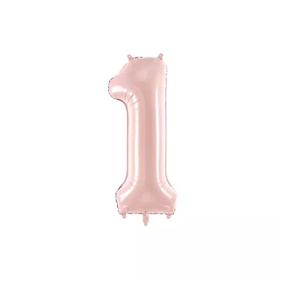 PartyDeco Balon foliowy 1 jasny rowy 72cm
