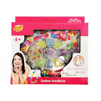 Zestaw koralik�w drewnianych SP83790 AN01 Smily Play