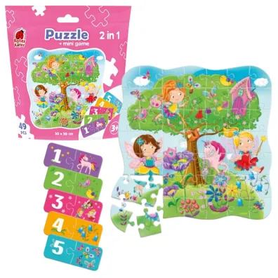 Puzzle w saszetce 49 el. Wr�ki + mini gra Roter Kafer
