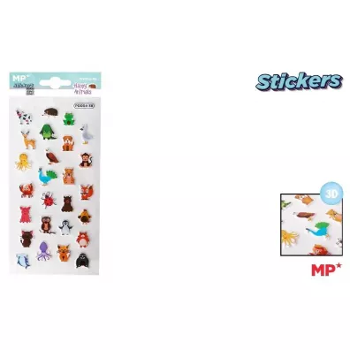 Mp Main Paper Naklejki 3D weso�e zwierzaki