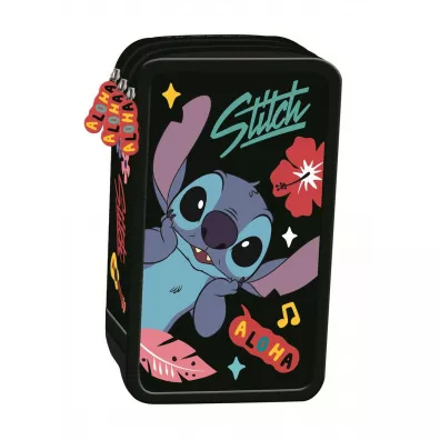 St. Majewski Pirnik szkolny potrjny z wyposaeniem Stitch Black Aloha