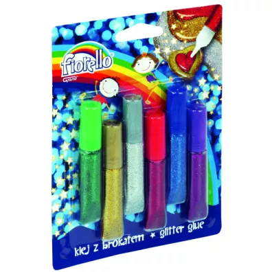 Fiorello Klej brokatowy 6 kolor�w x 6ml