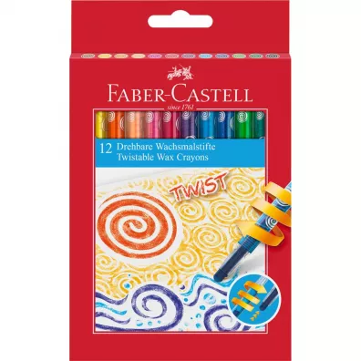 Faber-Castell Kredki woskowe wykr�cane 12 szt.