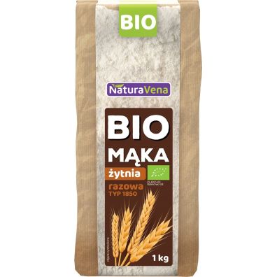 NaturaVena Mąka żytnia razowa typ 1850 1 kg Bio
