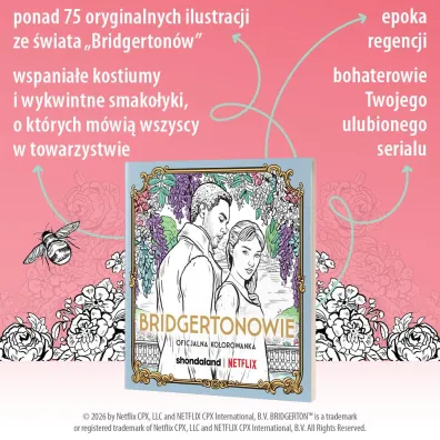 Bridgertonowie. Oficjalna kolorowanka