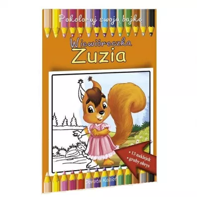 Pokoloruj swoj� bajk�. Wiewi�reczka Zuzia
