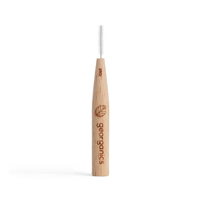 Georganics Szczoteczka mi�dzyz�bowa z drewna bukowego, do w�skich przestrzeni (0,5 mm) 6 szt.