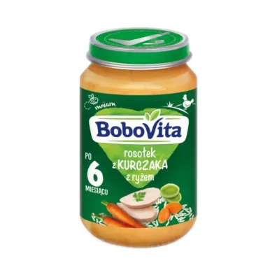BoboVita Roso�ek z kurczaka z ry�em po 6 miesi�cu 190 g