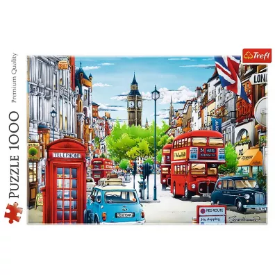 Puzzle 1000 el. Ulica Londynu Trefl