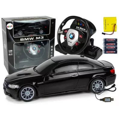 Auto zdalnie sterowane BMW M3 czarne Leantoys