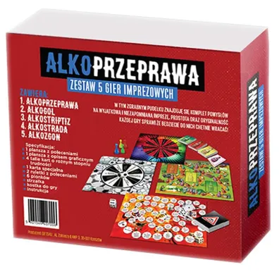Alkoprzeprawa. Zestaw 5 gier imprezowych Grammi
