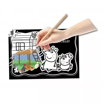 Peppa Pig. Zdrapuj, koloruj, naklejaj