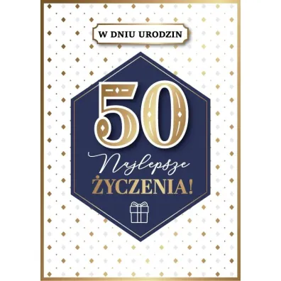Armin Style KARNET URODZINY 50 B6 Z KOP AS GM-1219 FOL