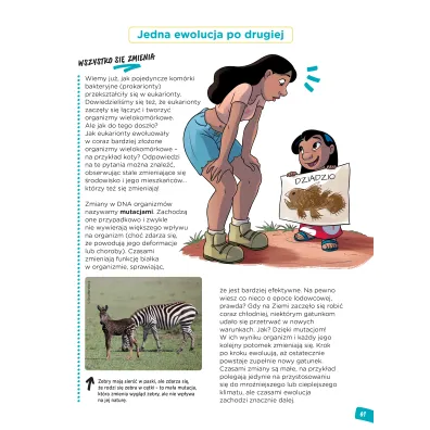 Nauka z komiksem �ycie. Genetyka i ewolucja. Tom 1