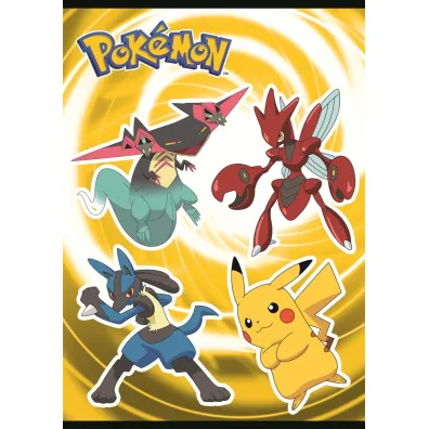 St. Majewski Zeszyt A5 laminowany Pokemon kratka, 70g 16 kartek