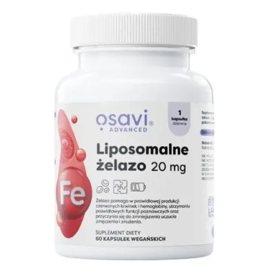 Osavi Liposomalne �elazo 20 mg Suplement diety 60 kaps.
