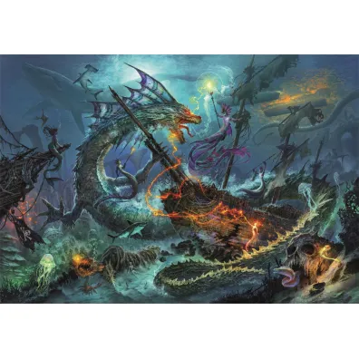 Puzzle 3000 el. HQ The Underwater Battle Clementoni
