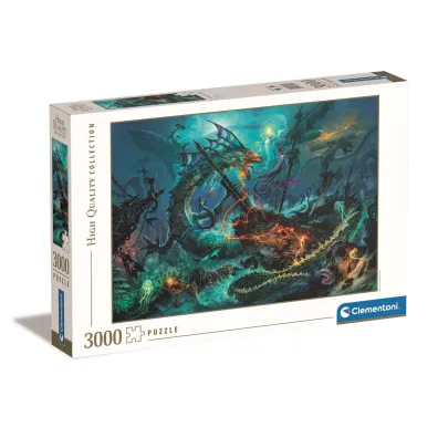 Puzzle 3000 el. HQ The Underwater Battle Clementoni