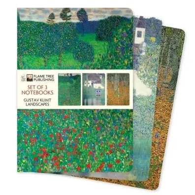 Flame Tree Zestaw 3 notatnik�w A5 Gustav Klimt Krajobrazy