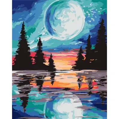 ArtiFly Malowanie po numerach - Pe�nia ksi�yca 40x50cm