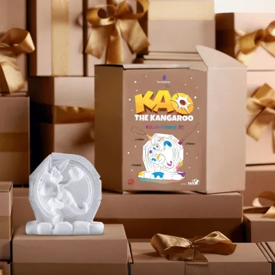 Kolorowanka 3D Kao The Kangaroo