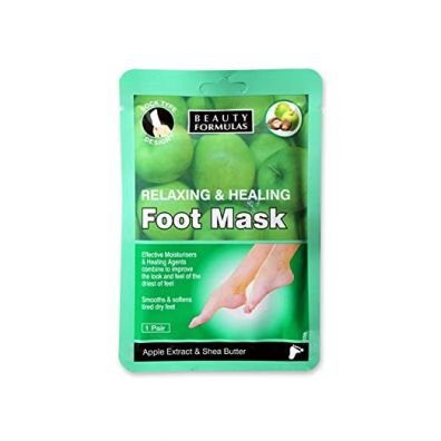 Beauty Formulas Relaxing & Healing Foot Mask relaksujco-odywcza maska na stopy 2 szt.