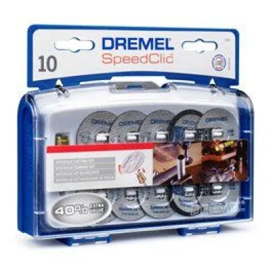 Dremel Zestaw do ci�cia speed clic sc690 tarcze met.+trzpie� 10 szt.