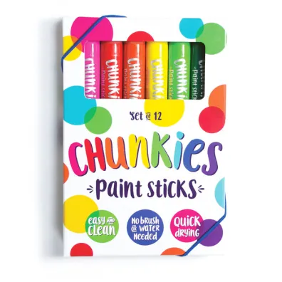 Kolorowe Baloniki Farby w kredce Chunkies Paint Sticks 12 szt.