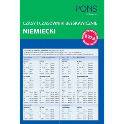 Niemiecki czasy i czasowniki b�yskawicznie PONS