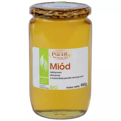 Pasieka Pucer Mi�d nektarowy akacjowy 950 g Bio