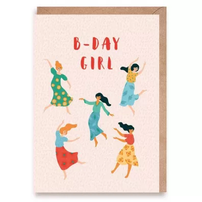 Cardie Kartka urodzinowa B-Day Girl + eko koperta
