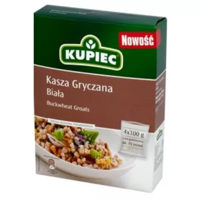 Kupiec Kasza gryczana bia�a w torebkach 400 g