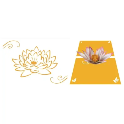 DaVinci Karnet + koperta POP-UP Nenufar 12x18cm