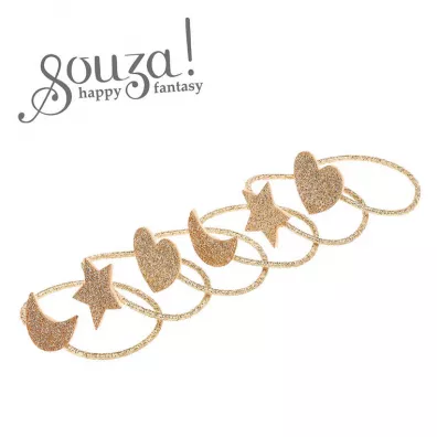 Souza! Gumki do wosw brokatowe ksztaty Mae