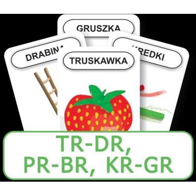 Logopedyczny Piotru. Cz XIV. TR-DR, PR-BR, KR-GR