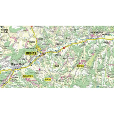 Transylvania adventure map 1:250 000 laminat 2024